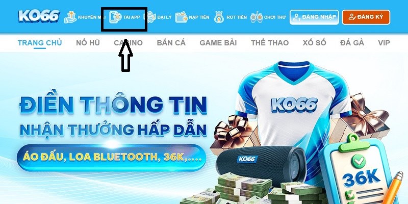 Hướng dẫn thành viên cài đặt Ko66 app